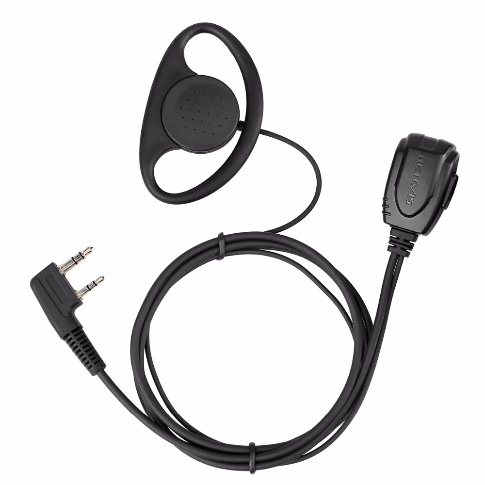 D-type Earhook Earpiece Headset Walkie Talkie Headphone For Kenwood Baofeng UV-5R UV5R UV-82 888S Quansheng UV K5 RETEVIS H777