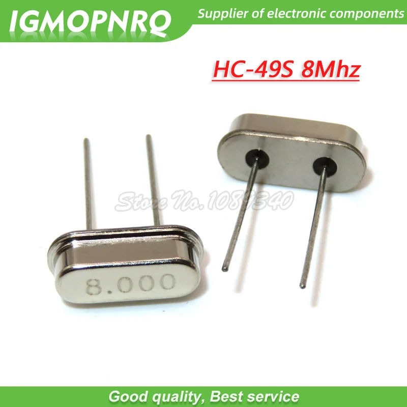 200PCS HC-49S 4Mhz 6Mhz 8Mhz 12Mhz 16Mhz 20Mhz 24Mhz  32.768K 2*6  32.768K 3*8  Quartz Crystal Resonator Passive Oscillator