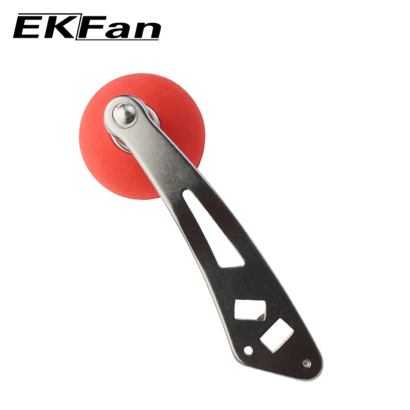 EKFan double hole 8*5MM EVA knob Aluminum alloy94MM fishing reel handle for fishing reel parts left & right hand available parts