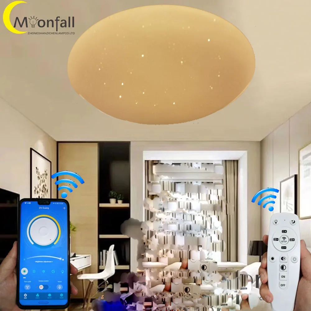 Cmoonfall Lampara Led Techo Plafonniers Luces Habitacion Ceiling Lights For Bedroom Lampe Living Room Lamp Home Luz Luminaire