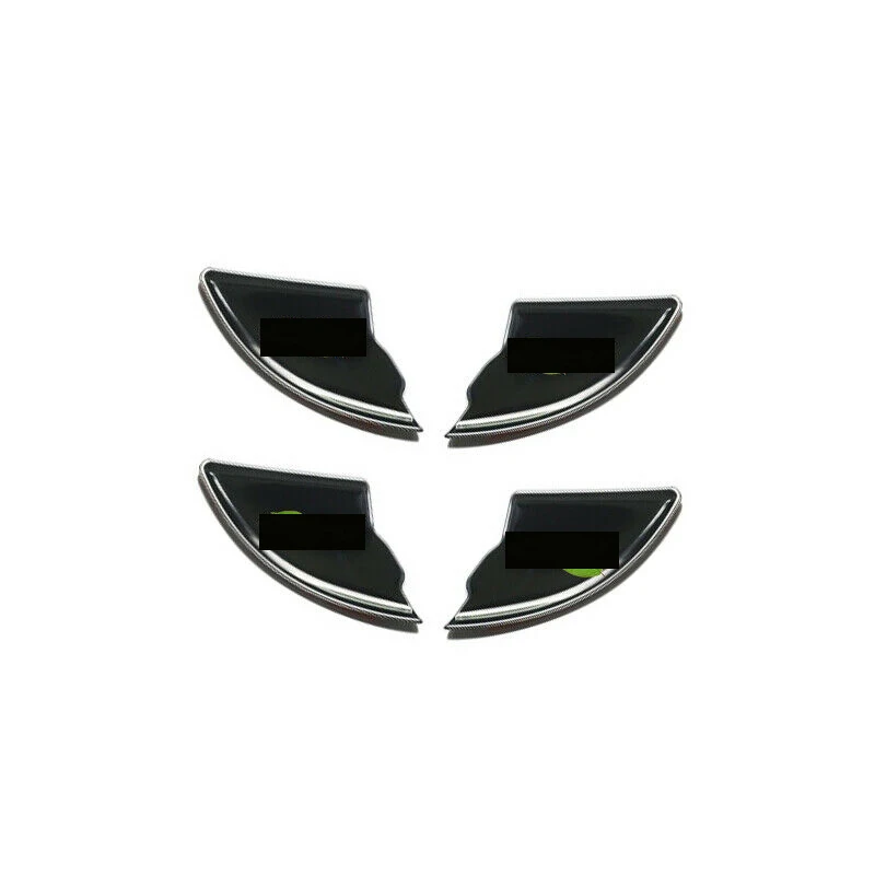 For Honda CRV CR-V 2007-2011 Black Titanium Steel Inner Door Bowl Cover Trim 4pcs