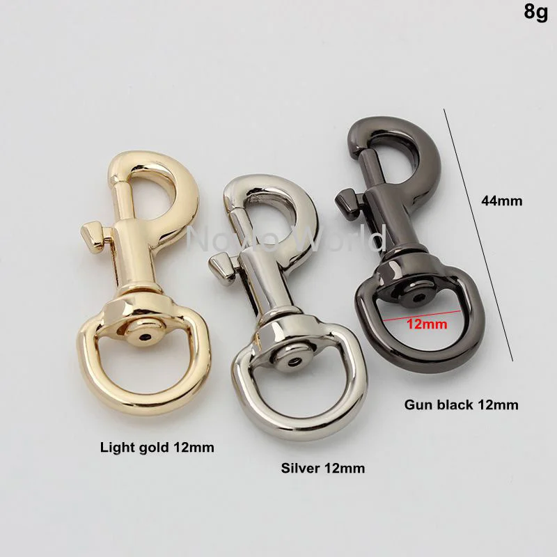 Nolvo World 20pcs 12-15mm 6 colors Different Design And Colors Metal Alloy keychain snap hook Series