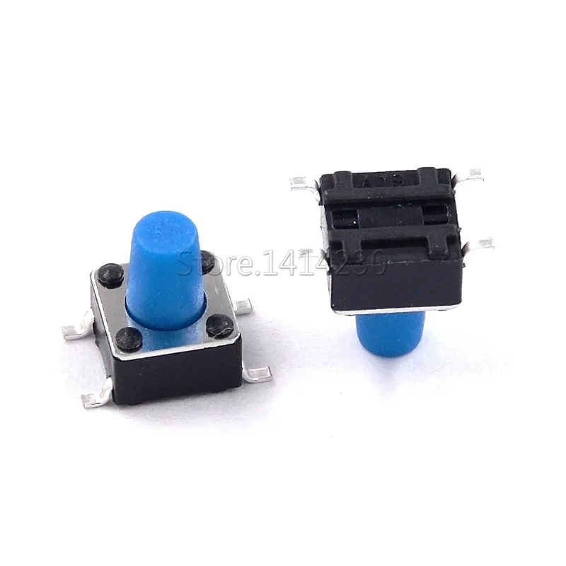 6x6mm Panel PCB Momentary Tactile Tact Mini Push Button Switch SMT 4pin 6x6x4.3/5/6/7.3-12 MM 6*6*4.3MM 5MM 6MM 7MM 8MM - 12MM