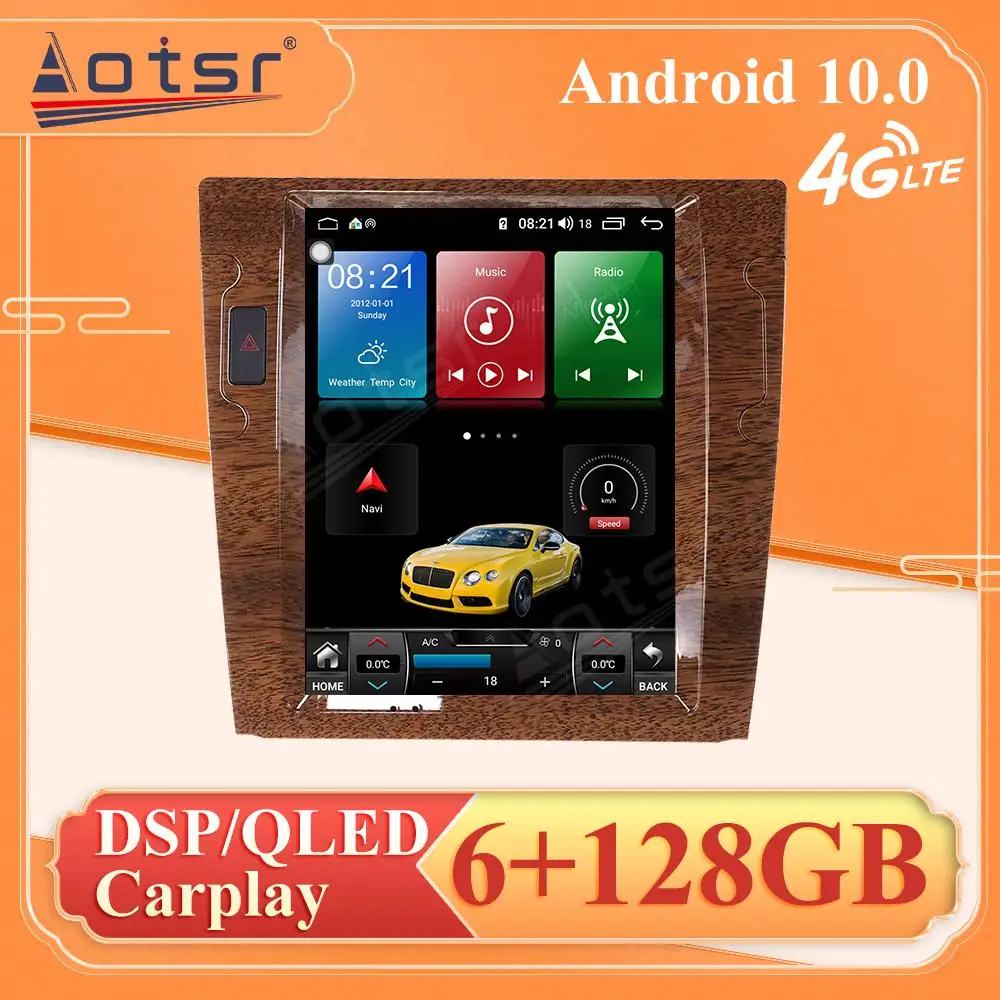 

6+12G Android For Tesla style Car dvd player Navigation For Volkswagen Phaeton 2003-2013 Multimedia Player Radio HD Carplay