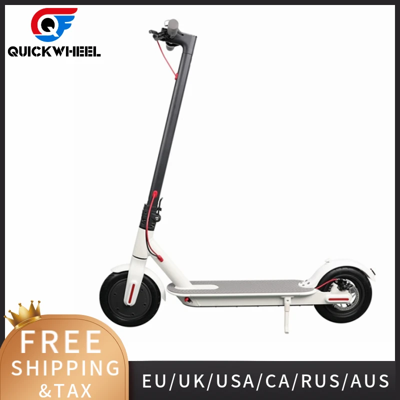 

Quickwheel Off Road Electric Scooter Adults Folding With Seat 36V 10.4Ah 250W Fast 8.5 Inch Foldable Electric Scooter