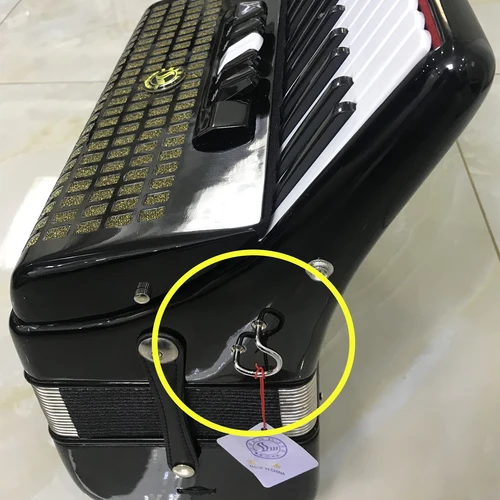 Imagen 2 del producto Correa de acordeón Correa de hombro Accesorios de hebilla de bucle, Hebilla de cinturón Hebillas de hierro en ambos lados