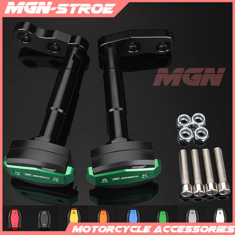 

Motorcycle CNC Crash Pad Frame Slider Falling Protection For Z250 Z300 2013 2014 2015 2016 13 14 15 16