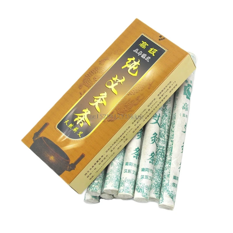 

18mm*220mm Pure Moxa Roll Moxa Stick Moxibustion Navel Smoked therapy 10Pcs/Lot