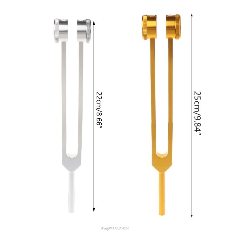 128HZอลูมิเนียมเงินส้อมChakra Hammer Ballเครื่องมือสำหรับSound Healing Therapy Healingเครื่องมือS25 Dropship
