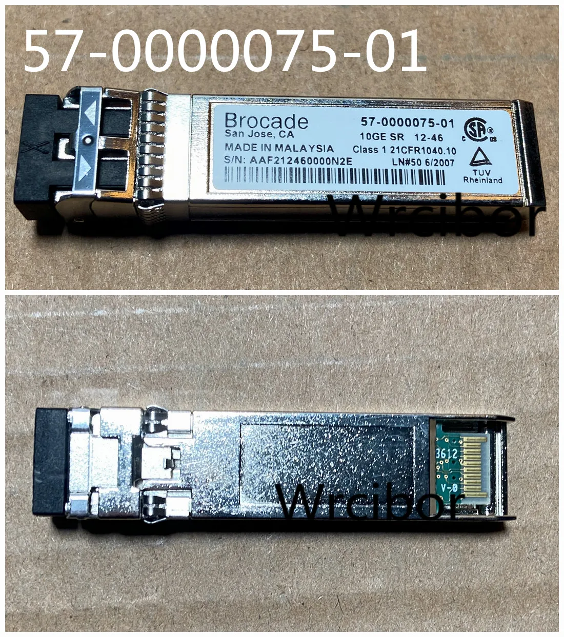 

Original Brocade 57-0000075-01 850nm 10GB 300M SR SFP+ Gigabit multimode Module SFP+ Optica Fiber Transceiver