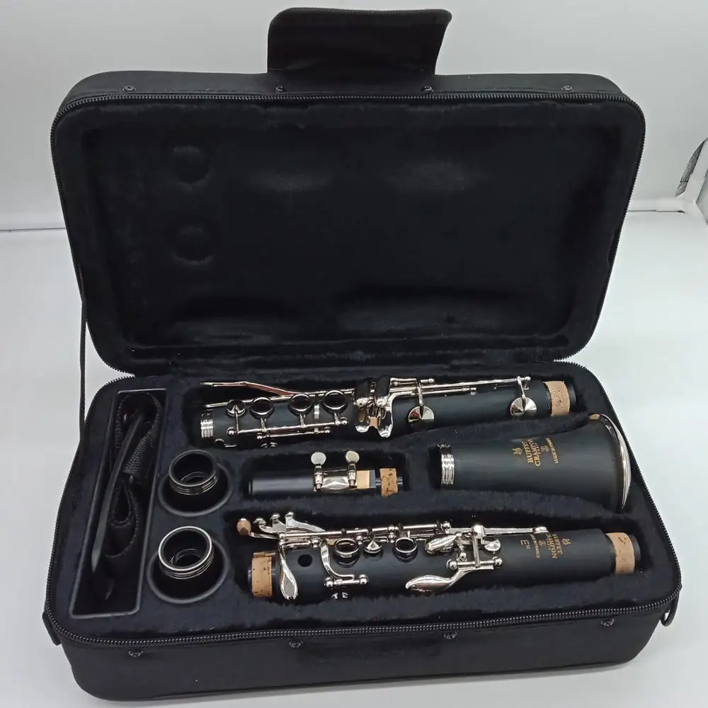 Free Shipping Music Fancier Club Bakelite Bb Clarinets E13 Student Clarinets Silver Plated Keys 17 Keys Included Case Mouthpiece