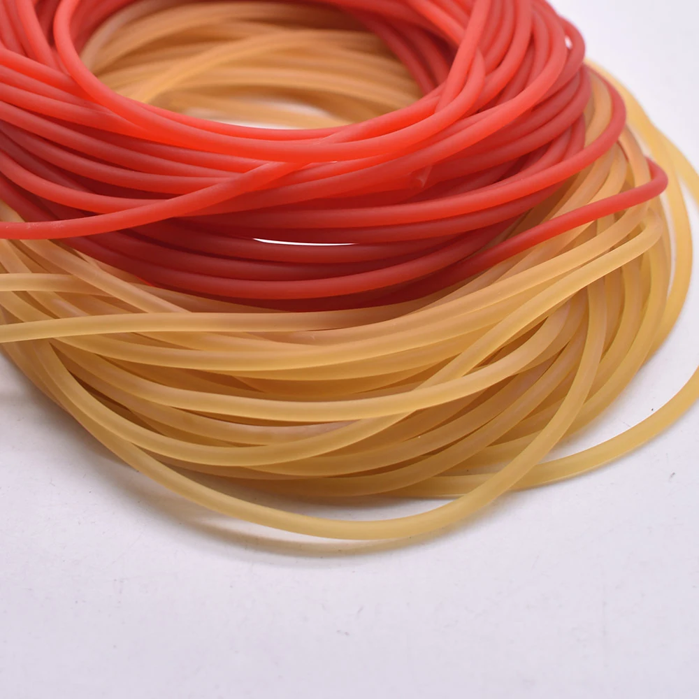10 Meter elastische Angelschnur, 2 mm/3 mm Durchmesser, einziehbare Soild-Gummi-Seil, gebundene Angelschnur zum Angeln, Jagd, Katapult – Detail 6