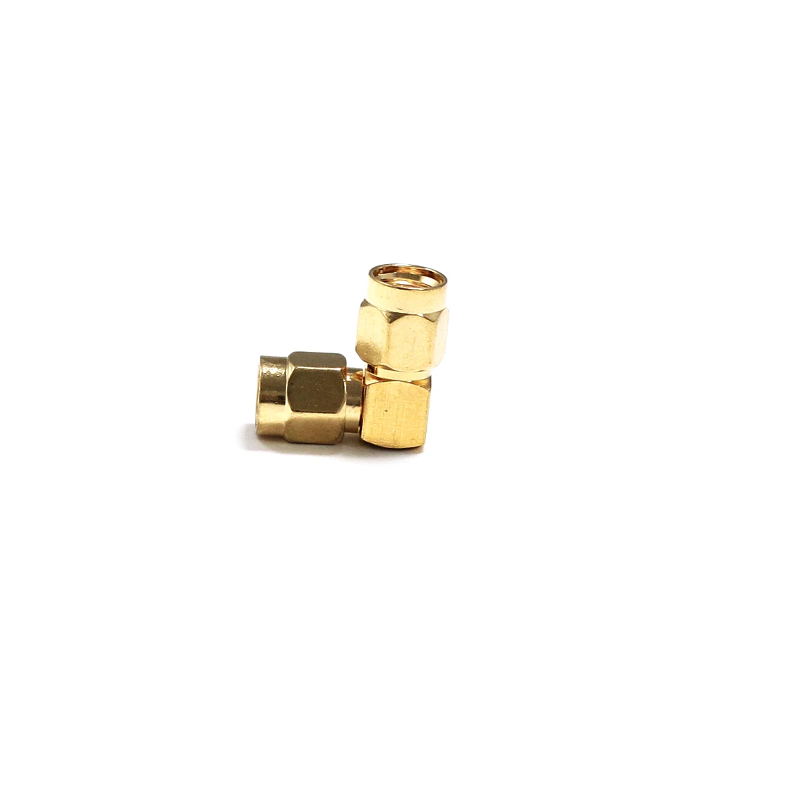 

1pc NEW RP-SMA Male Plug to RP-SMA Plug inner hole RF Coax Adapter convertor Right Angle Goldplated wholesale