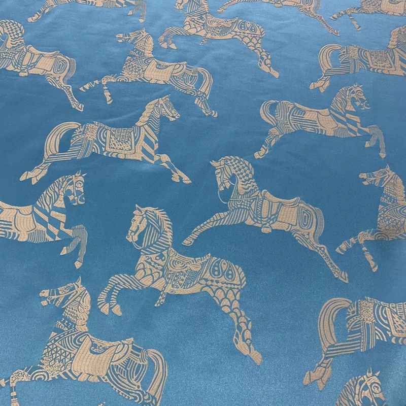 5 colori moderni Jacquard tessuto cavallo tessuto divano cuscino borsa biancheria da letto biancheria da letto casa soggiorno tappezzeria larghezza