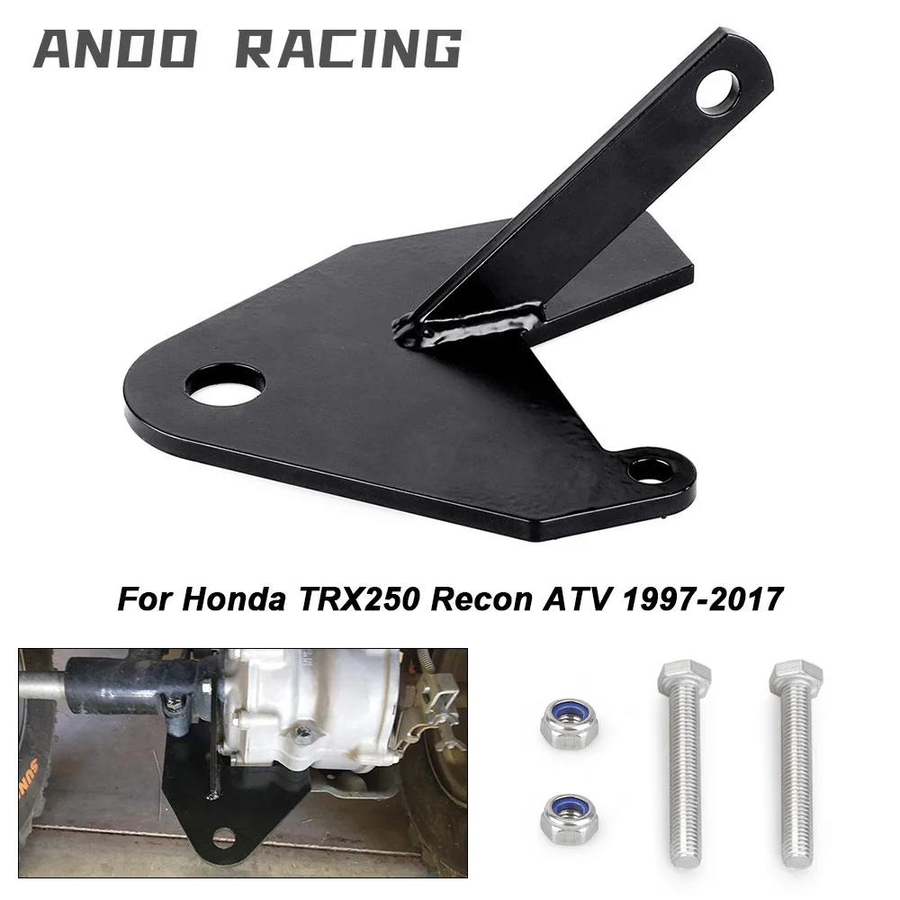 Black Motorcycle Rear Trailer Hitch Receiver Ball Mount 3/4'' Compatible For Honda TRX250 Recon 1997-2014