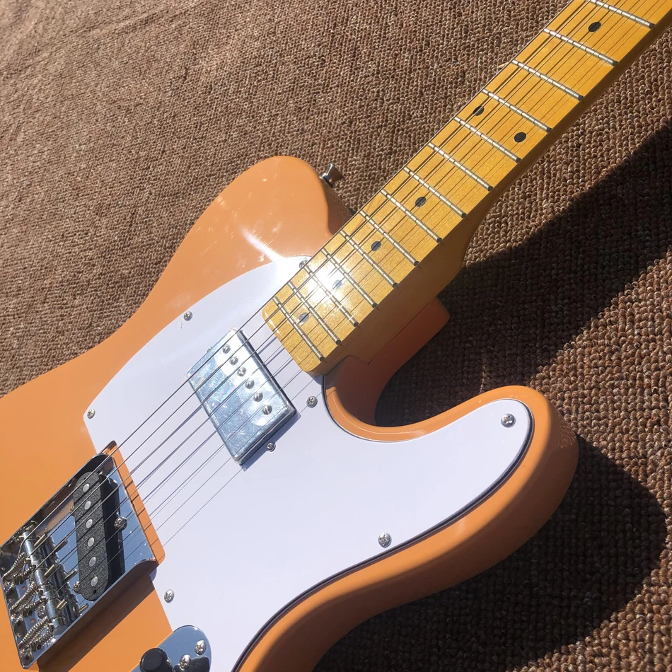 Hot Sale Electric Guitar,High Quality,Maple Fingerboard,Yolk Yellow,Free Shipping