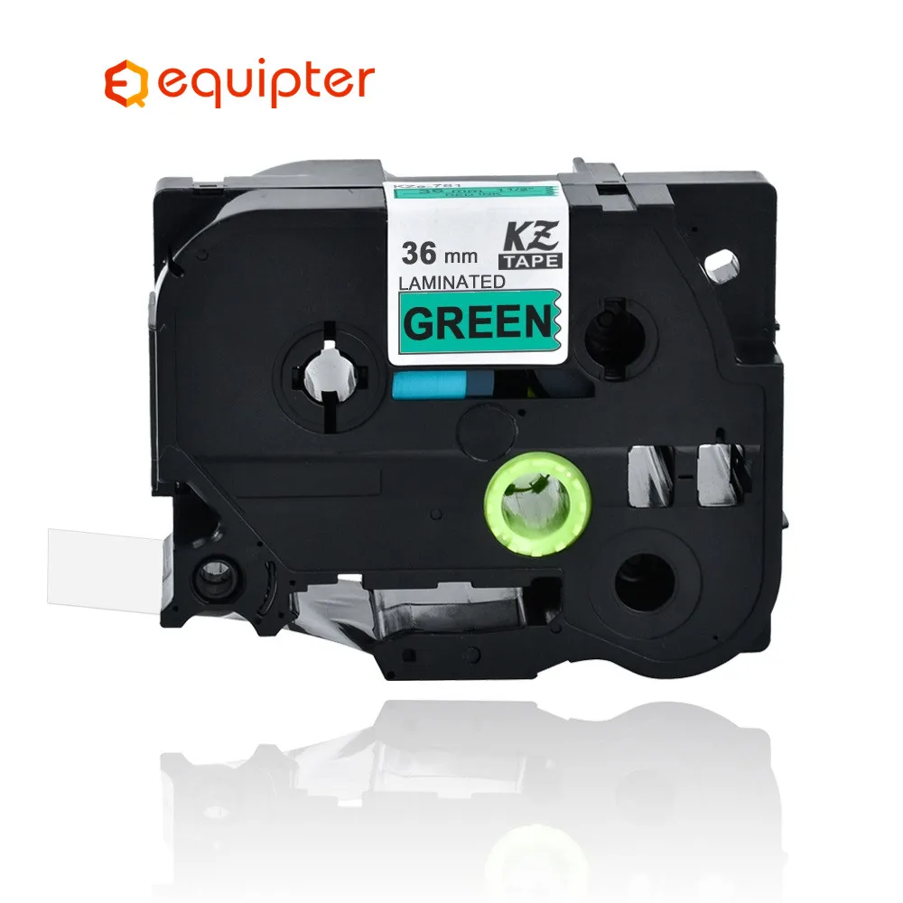 

36mm Tze761 label Black On Green Compatible for P-touch Tze tape cartridge tze-761 Tze-761 TZE761 TZE for Brother label printer