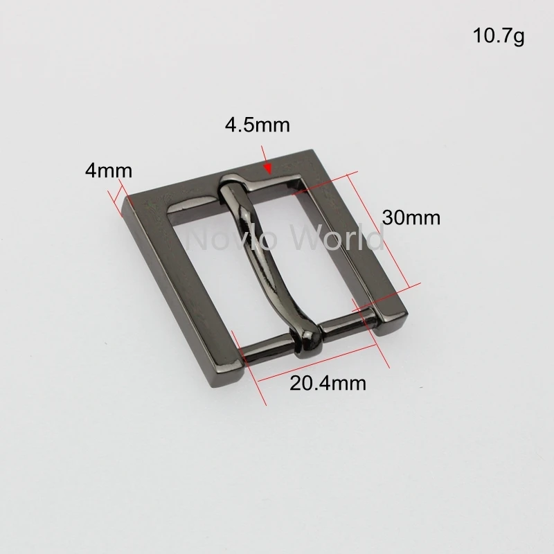 Nolvo World 5-20-100pcs 4 colors 20mm 3/4 Inch tabular buckle pin buckle classic buckles for bag belt adjusted