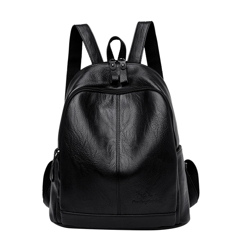 

Fashion Leather Backpack For Women Shoulder Bags Large Capacity School Bags for Teenage Girls Light Ladies Travel Backpack