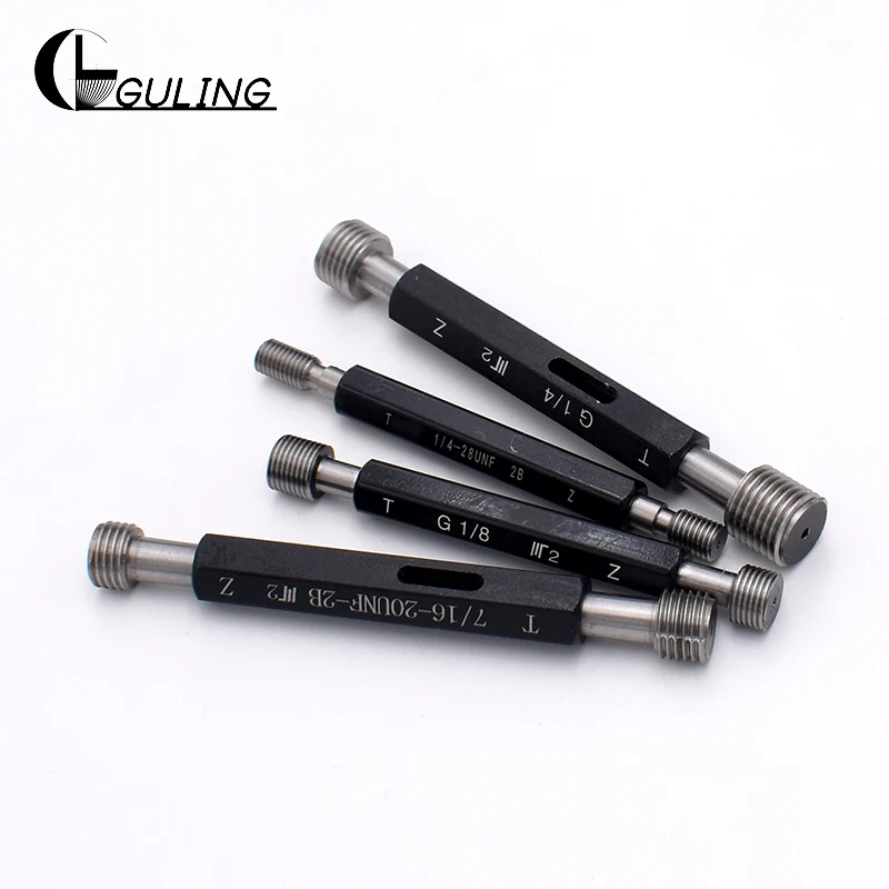 GULING Steel Mer-cury Gage Fine Thread Plug Gauge High Quality wholesale PT BSP 1/16-28 1/8-28 1/4-19 3/8-19 1/2-14