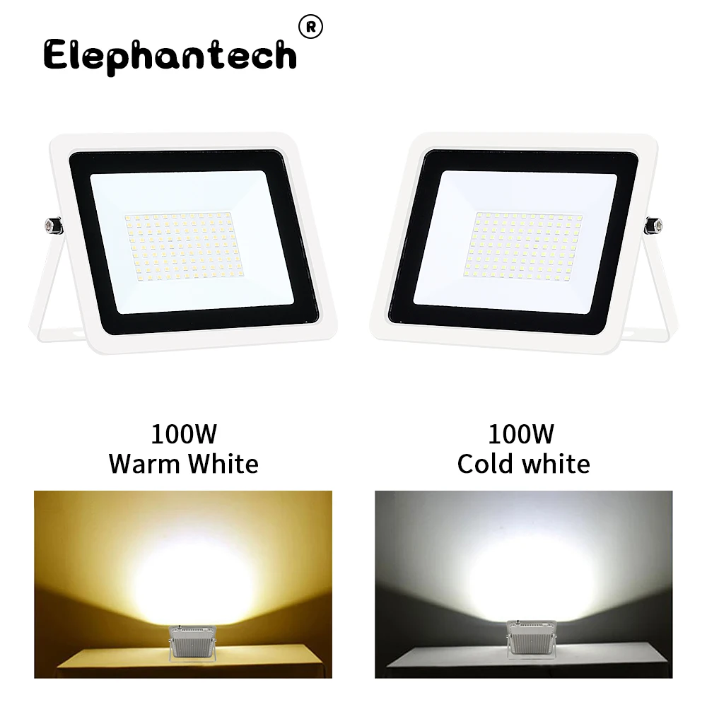 Led Flood Light 10W 20W 30W 50W 100W Floodlight Outdoor Wall Reflector Garden Square Spotlight IP68 Waterproof Outdoor Lighting