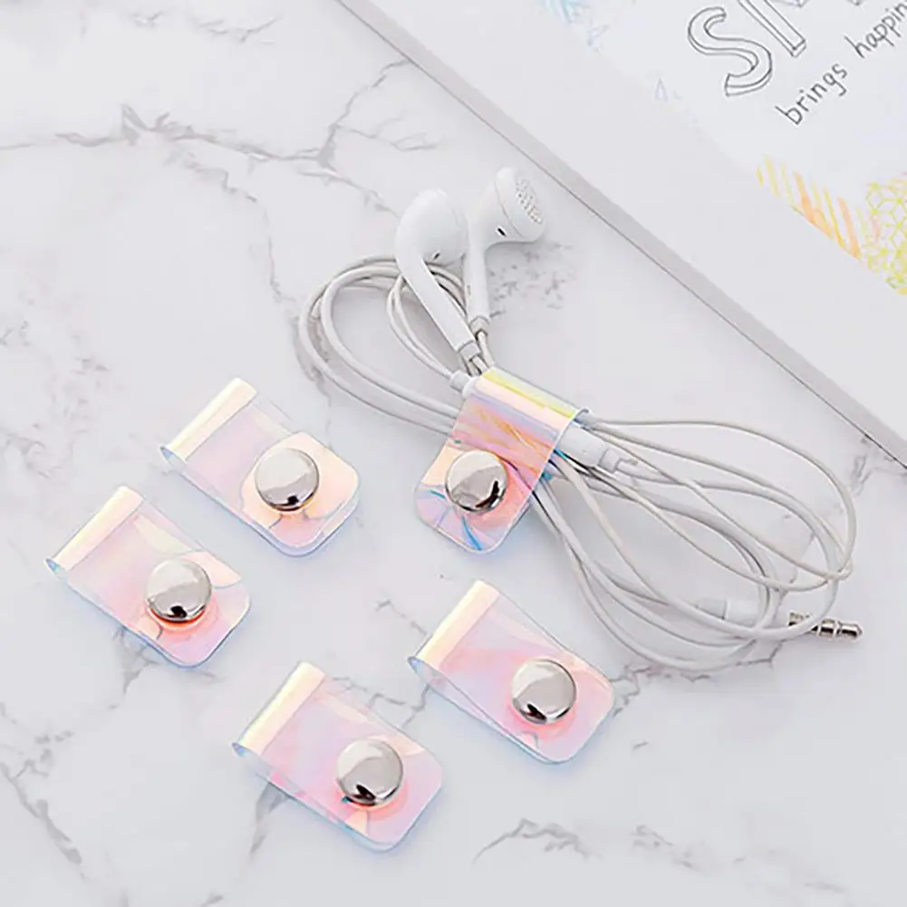 Cable Winder  Good-looking Desk Wire Management Device  Transparent Cable Organizer