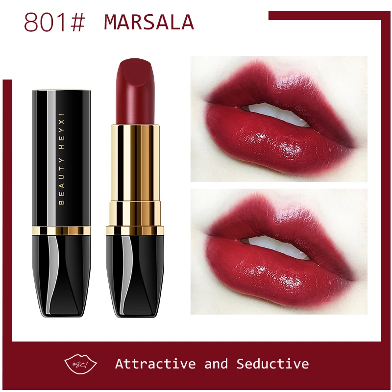 High Quality Edible Lipstick Magic 7 Velvet Red Color Korean Fashion Matte Lipstick Set Makeup Long Lasting Halal Kiss Proof