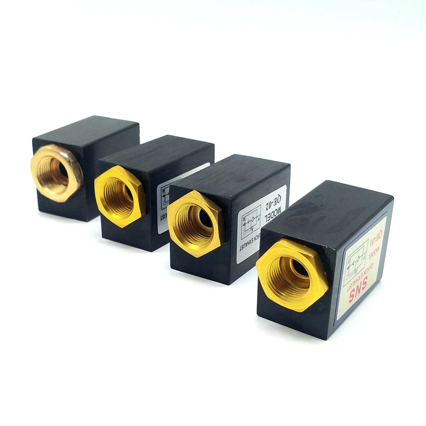 SNS Quick Exhaust Valve QE-01 QE-02 QE-03 QE-04 Pneumatic Valve