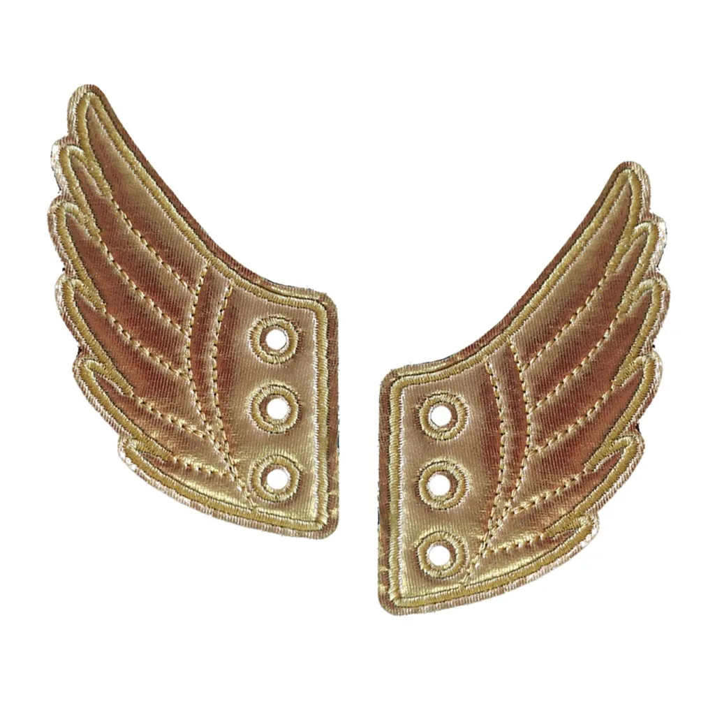 2 Pcs Women Mens Shoes Angel Wings Accessories Shiny Charm Wings for Sneakers