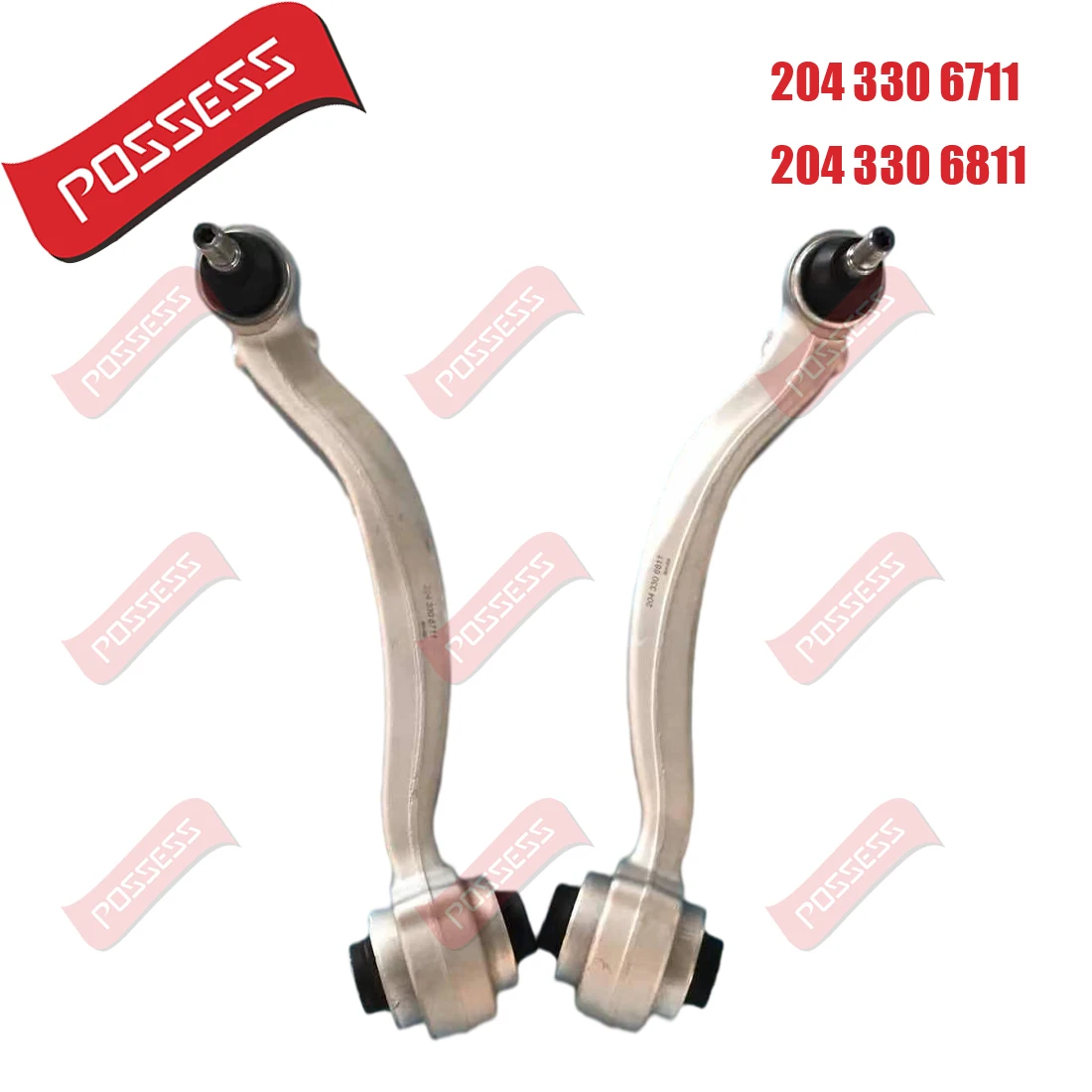 A Pair of Front Lower Suspension Straight Control Arm For Mercedes Benz C-class W204.S204.C204 E C207，2043306711 2043306811