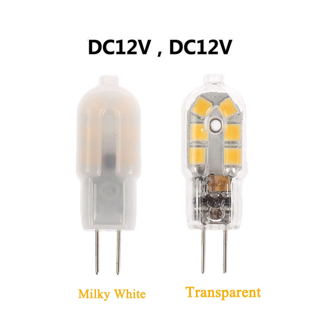 DC12V G4 LED Bulbs 2W Capsule Light Bulb SMD 2835 12 Leds Lamp for Spotlight Chandelier Lighting Replace Halogen Lamps