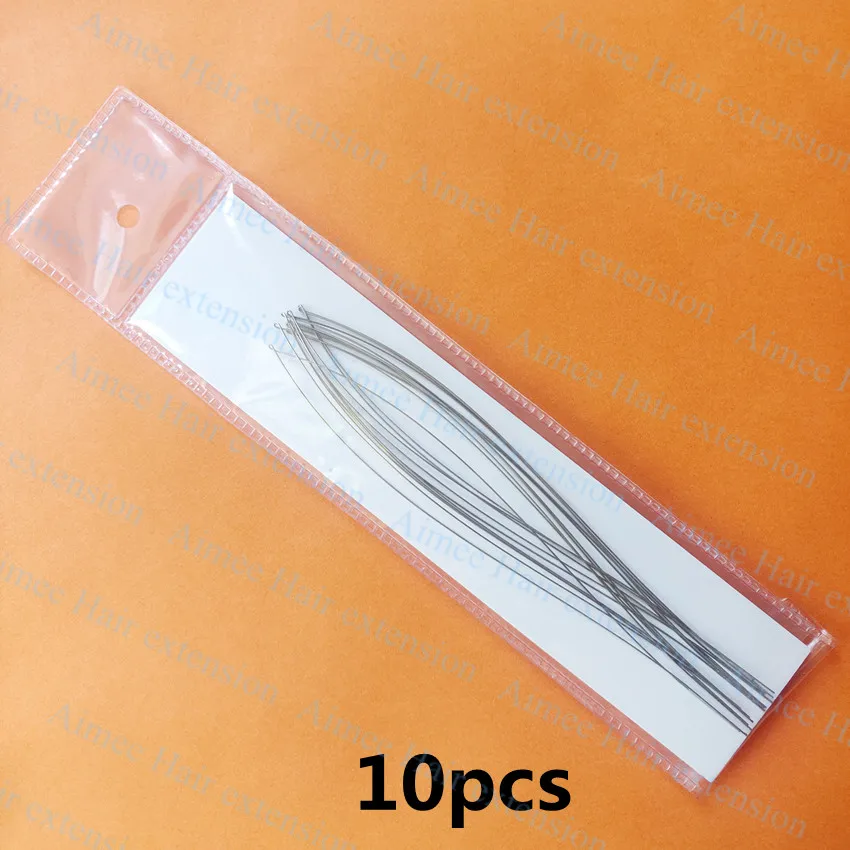 10pcs/Lot or 50pcs/Lot Micro Rings Pulling Loop Needle Hair Extensions,Hair Extension Tools Replaceable stainless steel wire