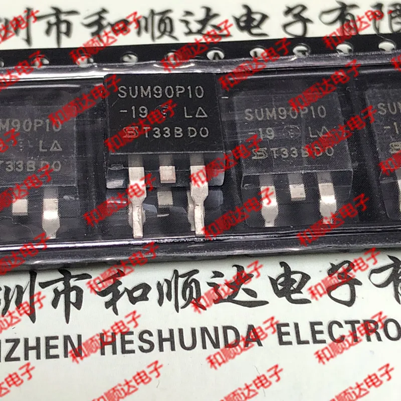 

10PCS SUM90P10-19L TO-263 P -100V -90A