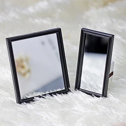 1Pcs 1/12 Dollhouse Miniature Accessories Mini Alloy Mirror Simulation Bathroom Mirror Model Toys for Doll House Decoration