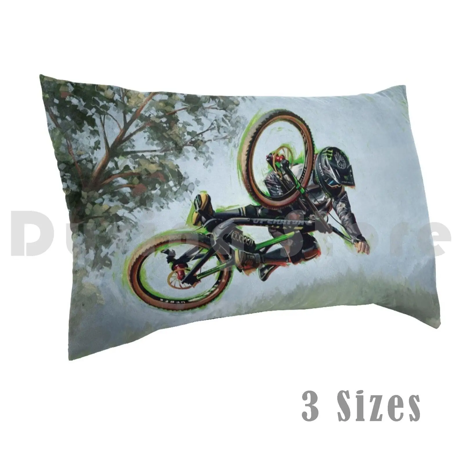 Agassiz At Dark FestPillow case Bike Bicycle Mountain Mountainbike Moto Rider Dh Steeze Downhill