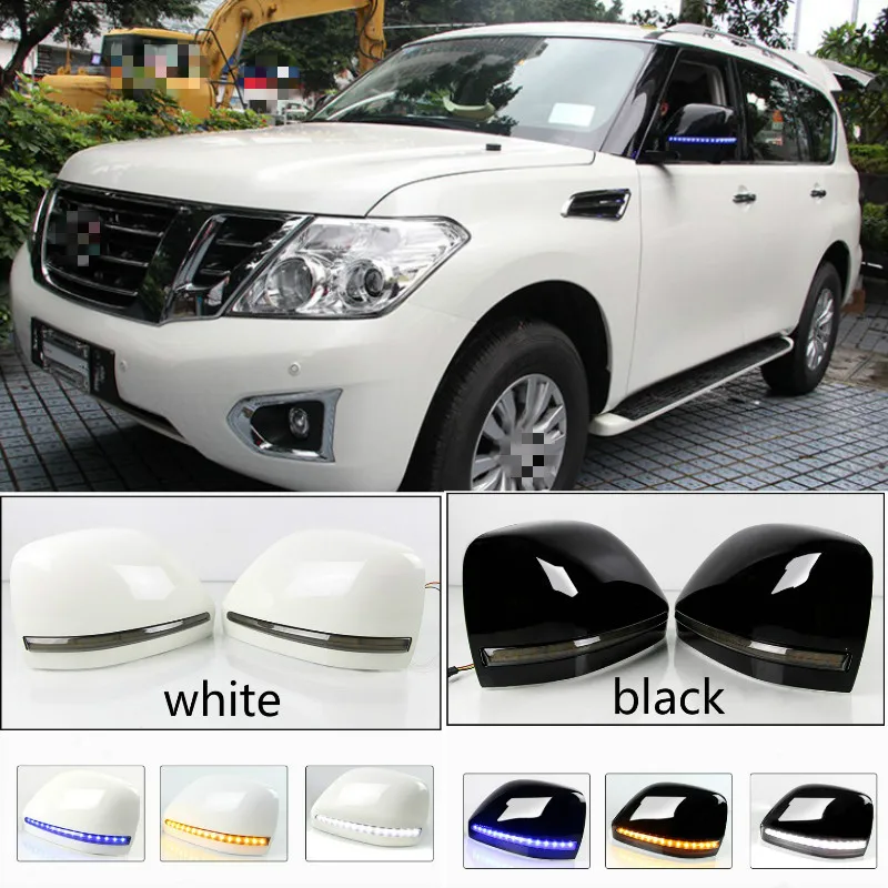 LED For Nissan Patrol Y62 2012-2019 modified rearview mirror housing LED turn signal conversion special