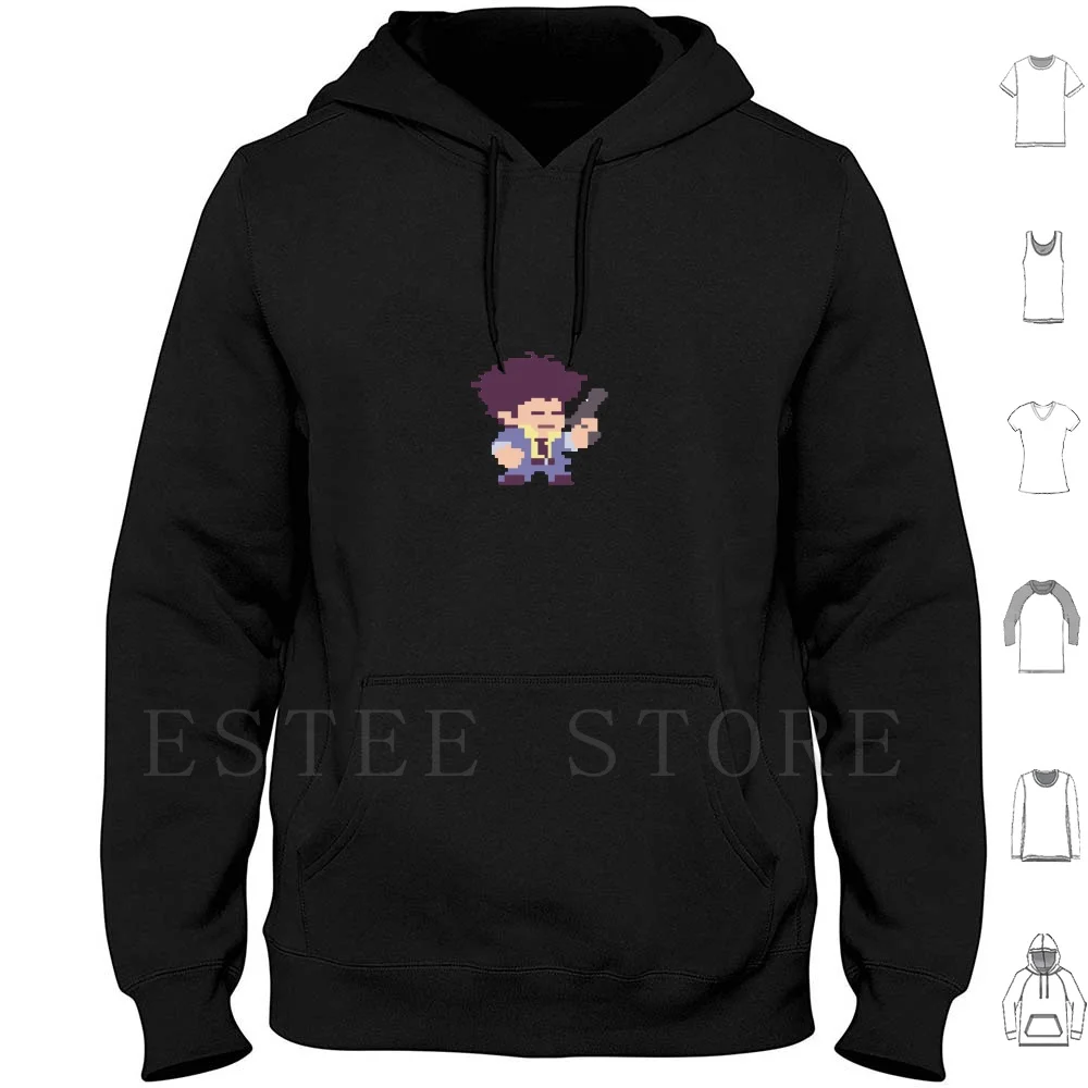 Mini Spike Cowboy Bebop Pixel Art Hoodies Long Sleeve Cowboy Cowboy Bebop Bebop Pixel Art Spike Spike Cowboy Spike