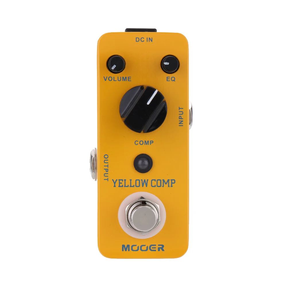 Mooer Mcs2 Yellow Comp Effector Electric Guitar Pedal Compressor Music Instruments Optical Photoelectric Compressor Guitar Parts