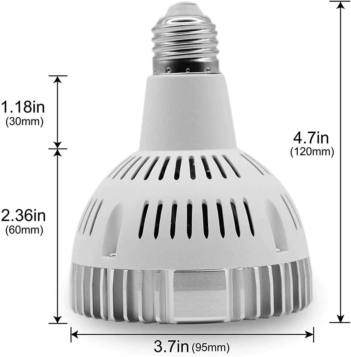 E27 Led PAR30 Spot Lamp 110V 220V 25W 35w 45w 50w Par lampadina Downlight illuminazione a binario per negozio di abbigliamento da cucina