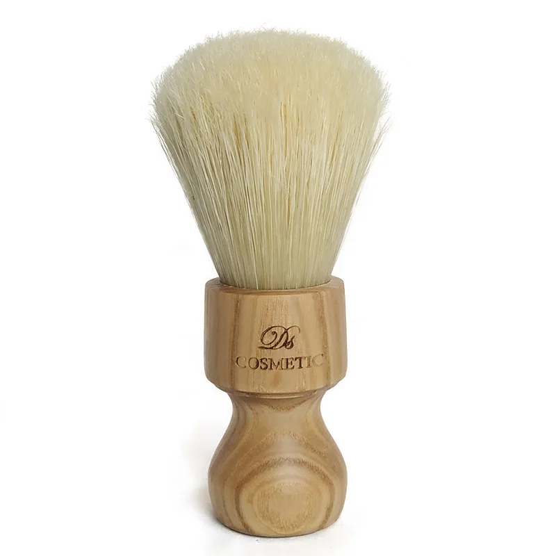 Dscosmetic plisoft boar bristle hair shaving brush wood handle break in hair