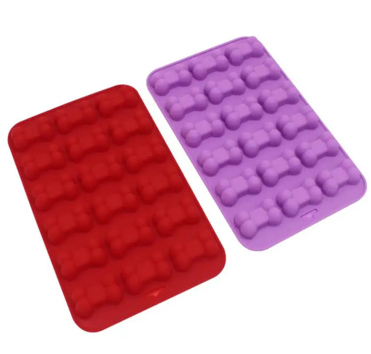 3D Sugar Fondant Cake Dog Bone Form Cutter Cookie Chocolate Silicone Molds Decorating Tools Kitchen Pastry Baking Molds SN4161