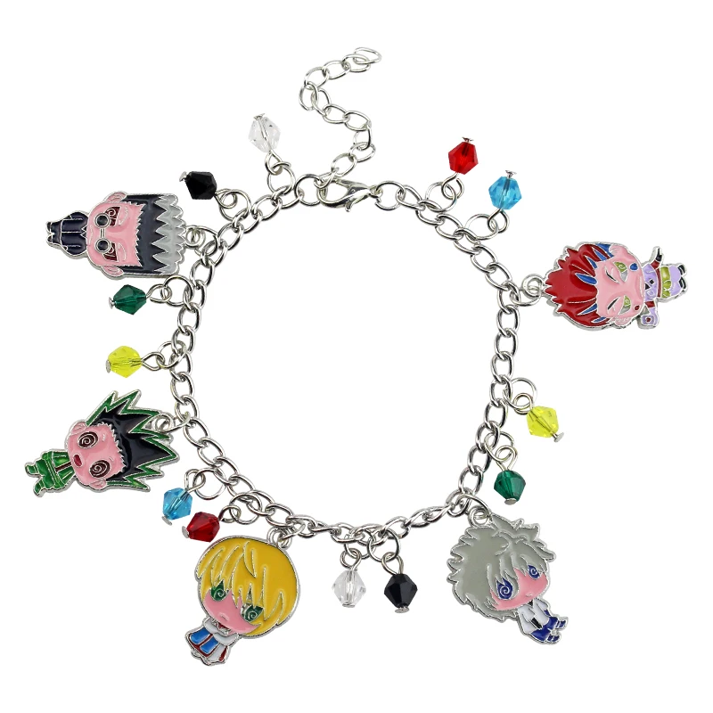 Anime Hunter X Hunter Charm Bracelet Kawaii Killua Zoldyck Bangle Bracelet For Women Cartoon Figure Cosplay Wristband Chain Gift