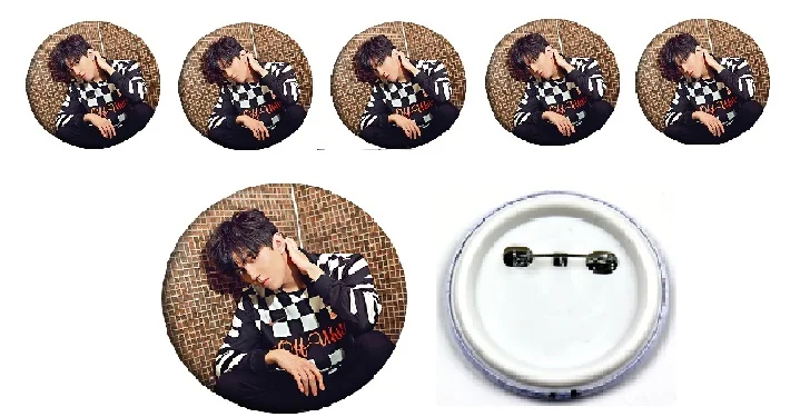 

10 PCS Dimash kudaibergen Photos Badge Insignia Kazakhstan Male Art Music Singer Photo Picture Badge Christmas New Year Gift