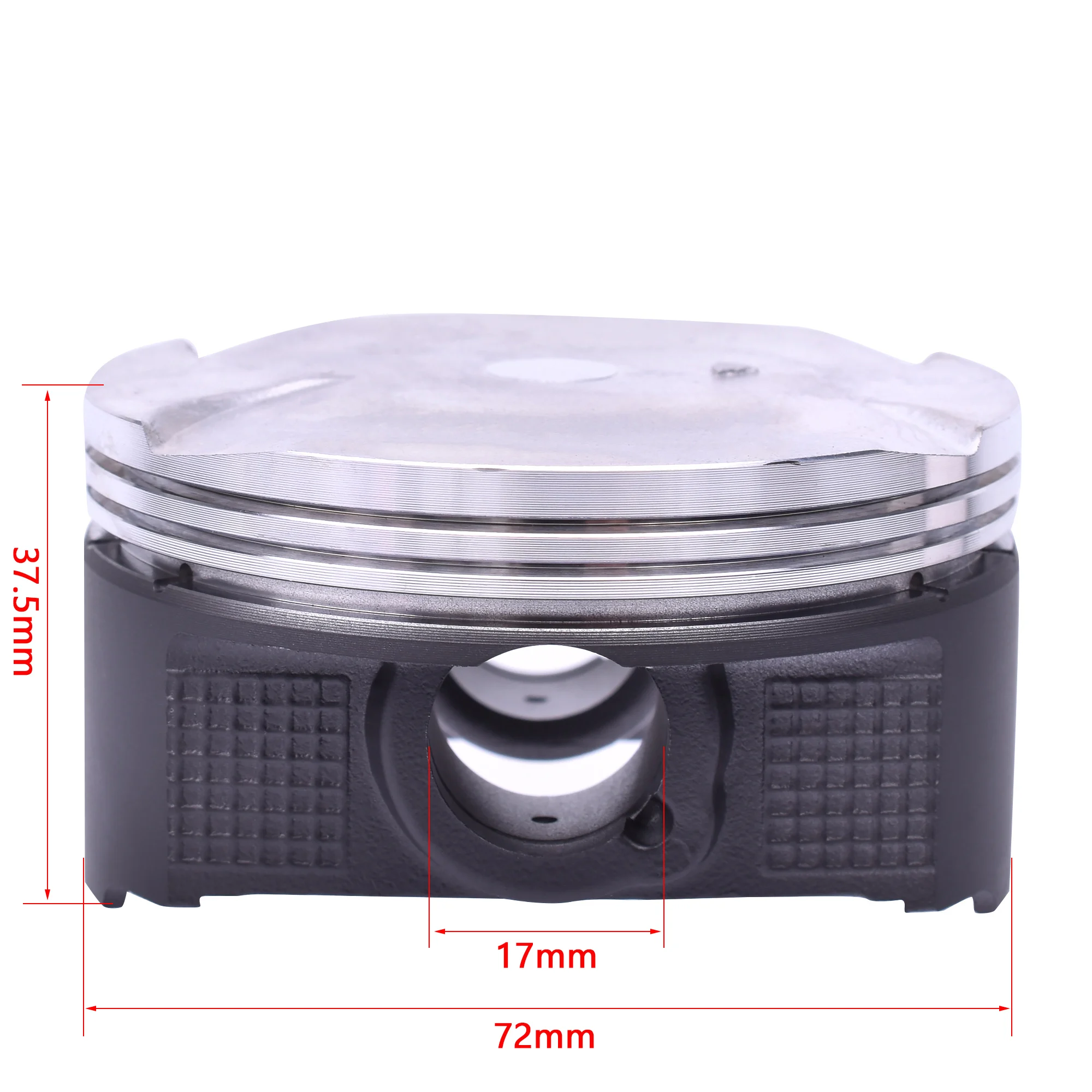 72mm Pin 17mm Height 37.5mm STD Motorcycle Engine 1 Stroke Cylinder Piston Rings Kit For KT/M DU/KE 200 200CC