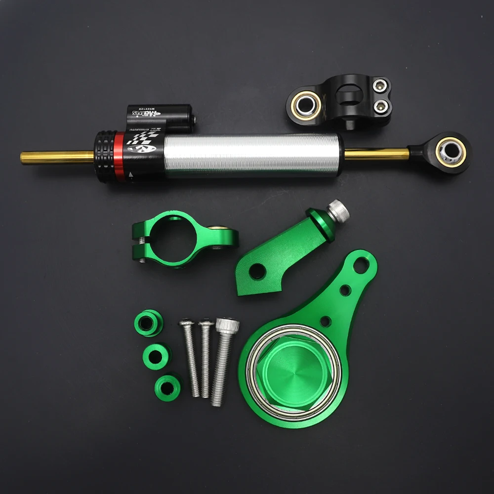 Artudatech Motorfiets Stuurdemper Stabilizer met Beugel Ondersteuning Voor Kawasaki ZX6R 636 2005 2006 Accessoires