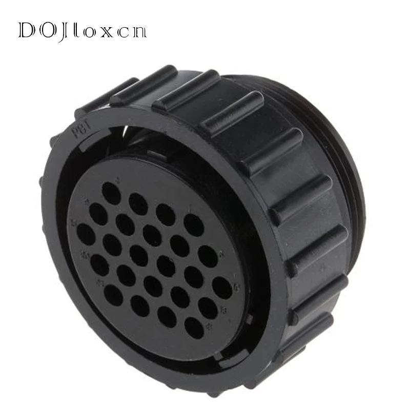 1 Set 24 Pin TE Original Product Wiring Male Female Plug Black With Flange Connector or Tail Clamp 206837-1 206838-1 206138-8