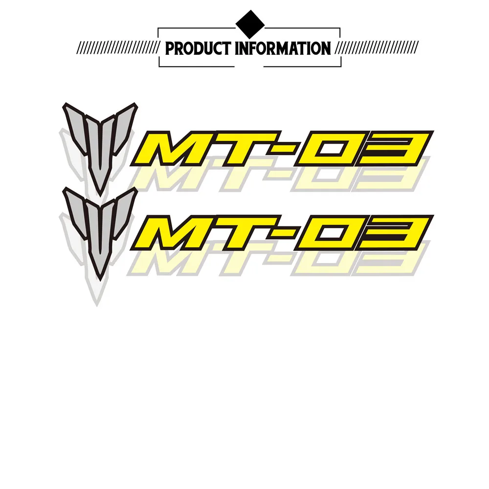 Motorcycle decorative  accessories reflective stickers  film decals for  Yamaha MT-03 mt03 mt 03