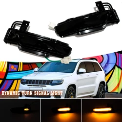 For Jeep Grand Cherokee WK2 2011 2012 2013 2014 2015 2016-2020 Car LED Dynamic Turn Signal Side Rearview Mirror Indicator Lamp