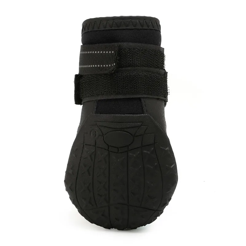4 Teile/satz Haustier Hund Schuhe für Mittelgroße Hunde Wasserdicht Regen Schnee Hund Stiefel Langlebig Atmungsaktive Outdoor Training Wandern Hund Schuhe – Detail 15