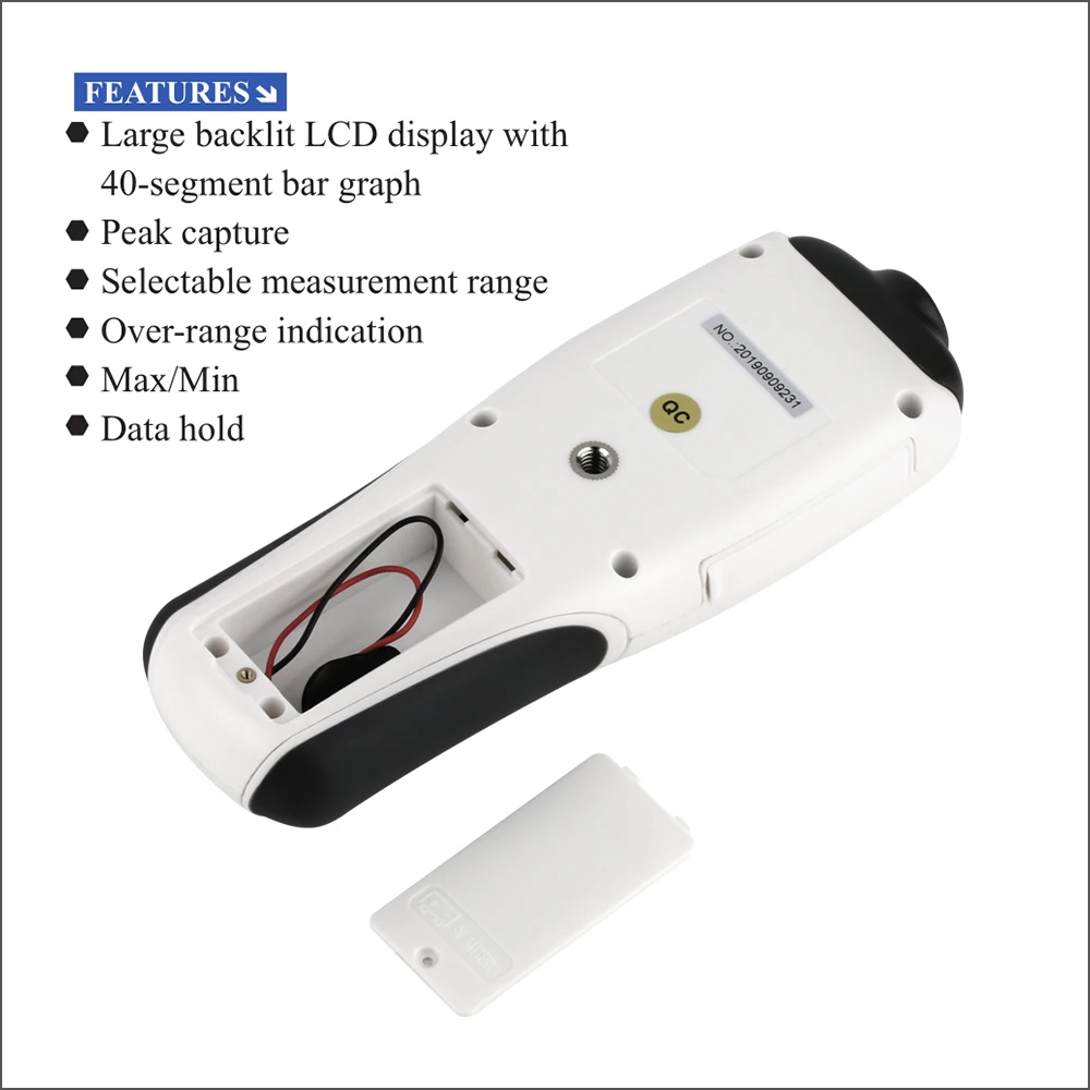 FLUS Misuratore di luce digitale Luxmetro professionale Lux Mini illuminometro Luminometro Fotometro Lux/FC Tester Misuratore di luce